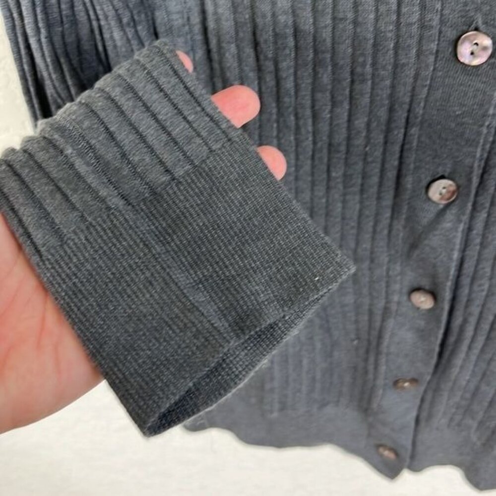 The Reset R Label Cashmere Ribbed Cardigan Sweater - Picture 4 of 7